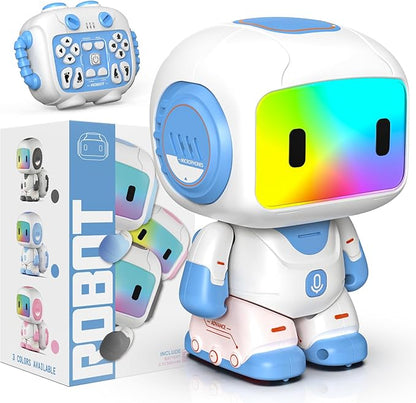 Robot Toy for Kids,Remote Control Robots with Smart Interactive Dancing, Programmable Toy, Rechargeable Robots Toys for Age 3-8 Year Old Boys and Girls Christmas Birthday Gift Present Blue