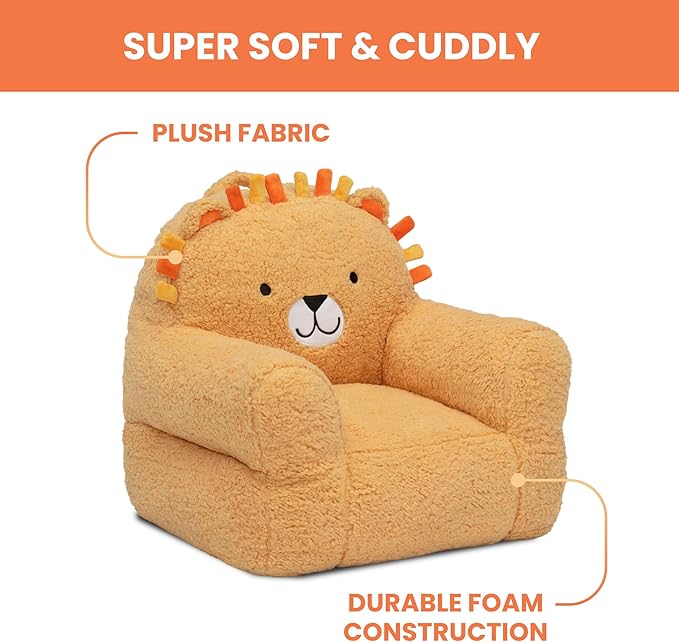 Delta Children Lion Cozee Buddy Chair, Orange