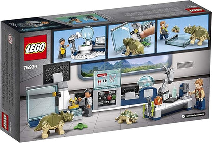 LEGO Jurassic World Dr. Wu's Lab: Baby Dinosaurs Breakout 75939 Fun Dinosaur Toy Building Kit, Featuring Owen Grady, Plus Baby Triceratops and Ankylosaurus Toy Dinosaur Figures (164 Pieces)