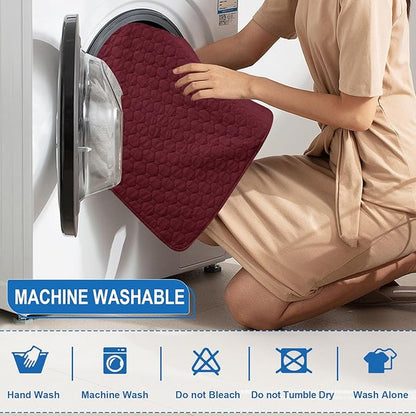 100% Waterproof Nonslip Recliner Covers for Large Recliner, Reclining Chair Covers with 5 Pockets, Elastic Straps, Washable Recliner Protector for Kids, Pets, Dogs, Red