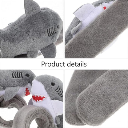Abaodam Shark Slap Bracelet Animal Slap Bracelet Plush Stuffed Animal Hugger Snap Wrist Band Toy for Kids Birthday Party