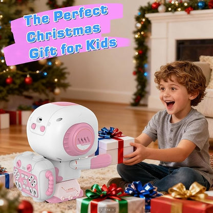 Robot Toy for Kids,Remote Control Robots with Smart Interactive Dancing, Programmable Toy, Rechargeable Robots Toys for Age 3-8 Year Old Girls Christmas Birthday Gift Present Pink