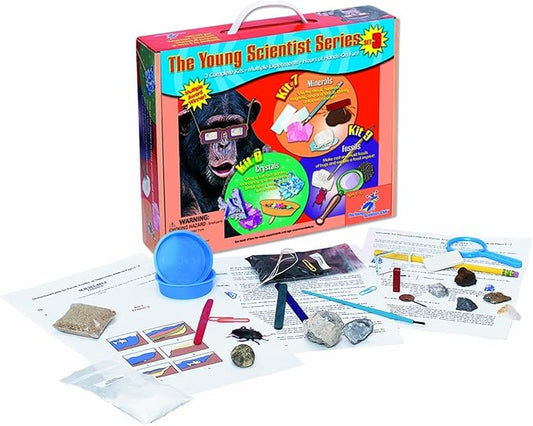 Young Scientist Series - Set 3: Minerals (Kit 7) - Crystal (Kit 8) - Fossils (Kit 9)