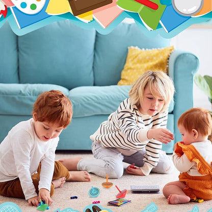 Aoriher Wood Spinning Tops for Kids, Colorful Wooden Gyroscopes Toy, Educational Kindergarten Toys, Rainbow Spin Tops for Games Party Favors Birthday Gifts(50 Pieces)