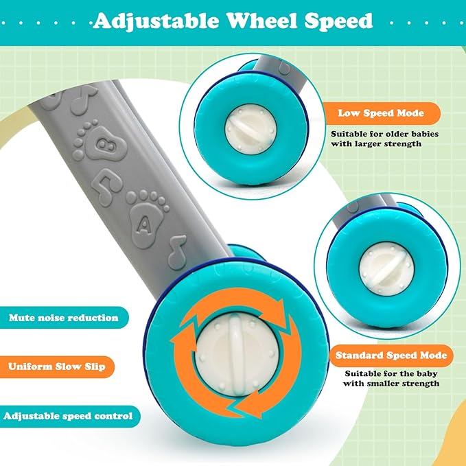 Sit-to-Stand Learning Walker 3 in1 Baby Walker Early Education Activity Center with Weight Design Sounds Music Phone Multifunctional Removable Play Panel Push Walker Toddler Toy Gift for Boys Girls