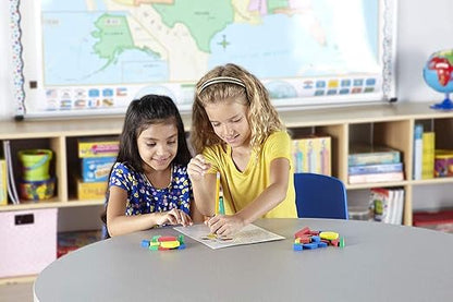 hand2mind Foam Pattern Blocks, Foam Shapes, Geometric Shapes for Kids, Pattern Play, Toddler Pattern Blocks, Shapes for Kindergarten, 3D Shapes Manipulatives, Sorting Math (Set of 250)