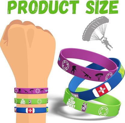 Video Games Bracelets Silicone Wristband 30Pcs Llama Theme Party Decorations Supplies for Video Games Llama Gamer Birthday Party Favors