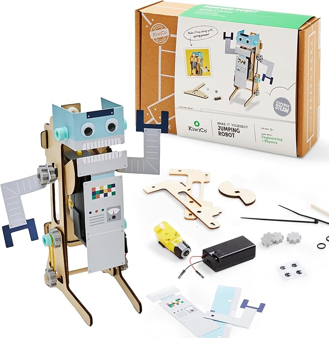 KiwiCo Jumping Robot STEM Kit – Robotics Building Set & Engineering Project for Kids Ages 9+ - Science Gift