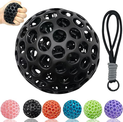 3D Printed Fidget Toys Stress Ball for Adults Grip Strength Trainer,Squishy Fidget Toy for Hand Therapy Bouncing Ball for Anxiety Relief,Classroom Gifts Kids Focus Decompression Ball for Office