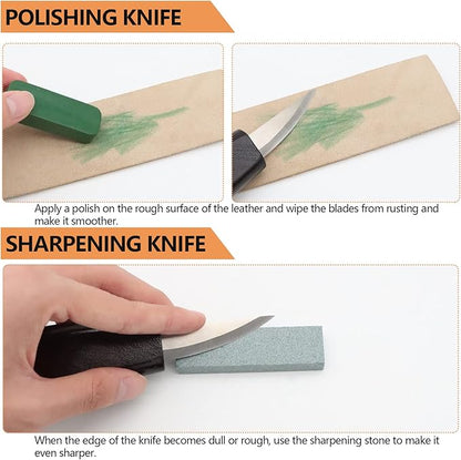 VIBRATITE Wood Carving Kit, 14 PCS Wood Carving Tools Set with Detail Carving Knife, Spoon Blanks, Whittling Knife, Wood Whittling Kit for Beginners Kids Adults Woodworking DIY