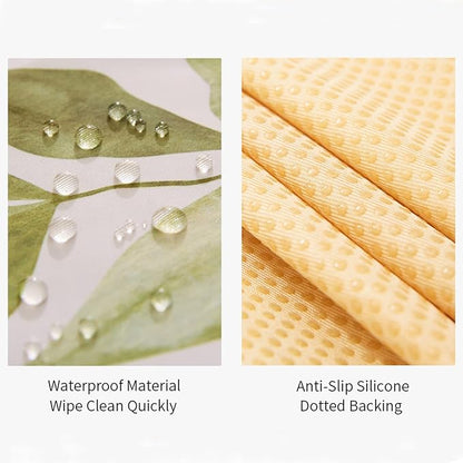 Insular Baby Splat Mat for Under High Chair/Arts/Crafts, Anti Slip and Waterproof Splash Mat for Floor, Portable Picnic Mat, 51x51 Inch, English Letter