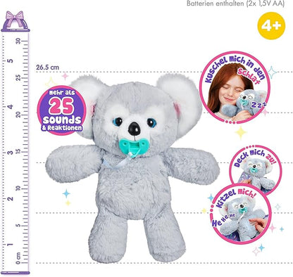 Little Live Pets Cozy Dozy Kip The Koala Bear - Over 25 Sounds and Reactions | Bedtime Buddies, Blanket and Pacifier Included | Stuffed Animal, Best Nap Time, Interactive Bear - Styles May Vary
