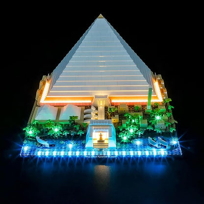 BRIKSMAX Led Lighting Kit for LEGO-21058 Great Pyramid of Giza - Compatible with Lego Architecture Building Blocks Model- Not Include The Lego Set