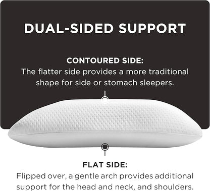 Tempur-Pedic Memory Foam Symphony Pillow Luxury Soft Feel, Standard, White