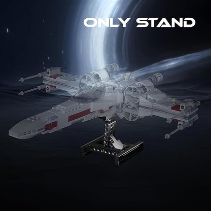 (2 Pack) Display for Lego X-Wing Fighter 75301 Building Kits, Bracket for Lego Mando N-1 Fighter 75325, Multifunctional Stand for Lego TIE Bomber 75347