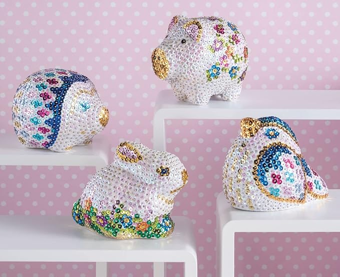 Sequin Art 3D, Cat, Sparkling Arts and Crafts Kit; Creative Crafts for Adults and Kids