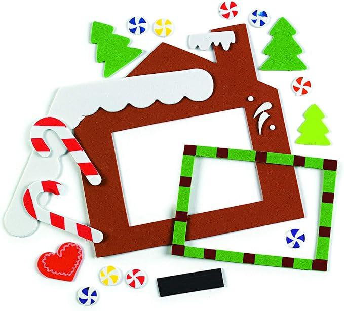 Gingerbread House Picture Magnet Craft K - Crafts for Kids and Fun Home Activities