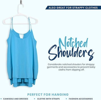 Utopia Home 240 Pack Kids Hangers - 11.5 Inch Plastic Baby Hangers for Closet - Childrens Hangers for Clothes & Infant Hangers for Closet - Ideal for Everyday Standard Use (White)