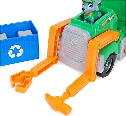 Paw Patrol, Rockyâ€™s Reuse It Deluxe Truck with Collectible Toy Figure and 3 Tools, for Kids Aged 3 and up