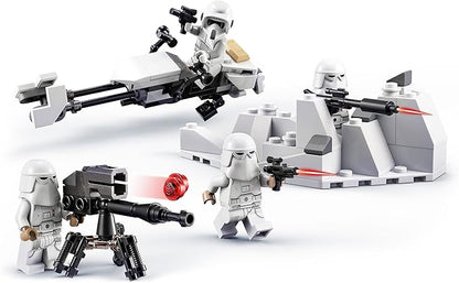 LEGO 75320 Star Wars Snowtrooper Battle Pack, Collector Set with 4 Figures, Blaster and Toy for Children Aged 6 Years +