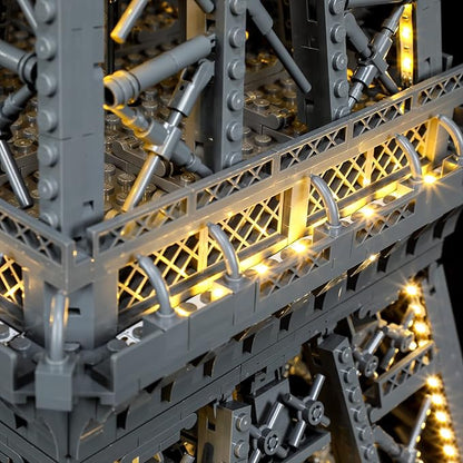 BRIKSMAX Led Lighting Kit for LEGO-10307 Eiffel Tower - Compatible with Lego Architecture Building Blocks Model- Not Include Lego Set