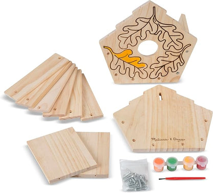 Melissa & Doug Created by Me! Birdhouse Build-Your-Own Wooden Craft Kit | DIY Bird House Kit For Kids