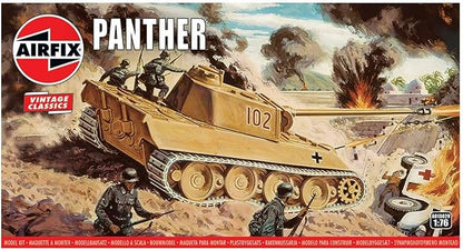 Airfix Quickbuild Vintage Classics Panther Tank 1:76 Military Ground Vehicle Plastic Model Kit A01302V