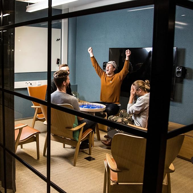 KLASK: The Magnetic Award-Winning Party Game of Skill - for Kids and Adults of All Ages That’s Half Foosball, Half Air Hockey