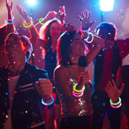 90 Pcs LED Bracelets,6 Color Glow Sticks Bracelets,Light Up Bracelets,Glow In The Dark Bracelets,LED Party Supplies for Kids Adults,Light Up Party Favors for Concert Birthday Carnival