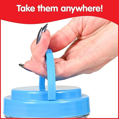 edxeducation Large Buttons - Mini Jar Set of 60 - Lacing Activity - Sensory and Fine Motor Skill Development - Math Manipulative for Kids