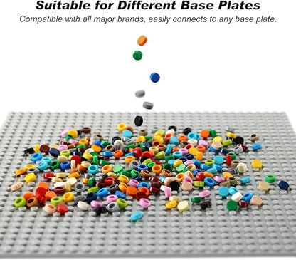 Feleph Custom 1×1 Round Flat Tiles 2200PCS Bricks MOC Parts and Pieces, 22 Colors Bulk Studs Building Accessories for Smooth Surface, Mosaics and Pixel Art Toy Dots Compatible with Major Brands 98138