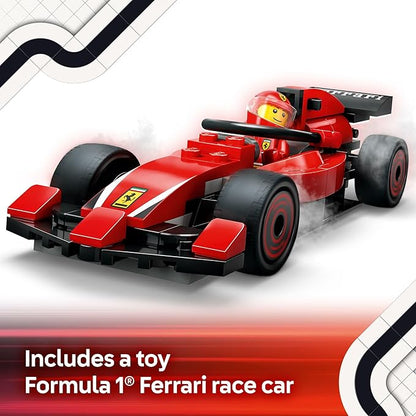 LEGO City F1 Pit Stop & Pit Crew with Ferrari Car Toy - Model Race Car Toy Building Playset for Kids, Boys and Girls, Ages 6+ - F1 Collectible for Fans - Gift Idea for Birthdays - 60443