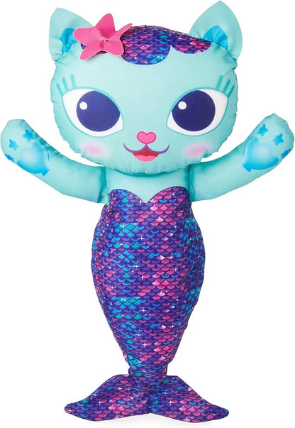 SwimWays Gabby’s Dollhouse Mercat Swim Huggable, Gabby’s Dollhouse Toys, Bath Toys & Beach Toys, Floating Water Stuffed Animal for Kids Aged 1 & Up