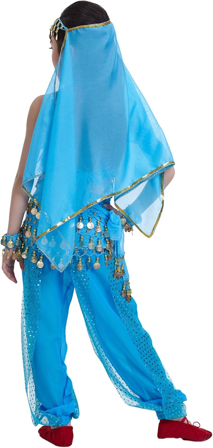 Astage Kids Princess Girl Indian Belly Dance Costume Cosplay Bollywood Ornaments