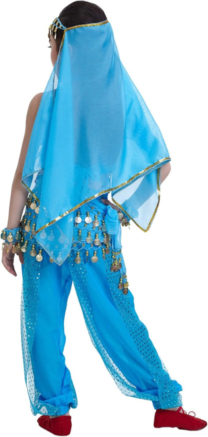 Astage Kids Princess Girl Indian Belly Dance Costume Cosplay Bollywood Ornaments