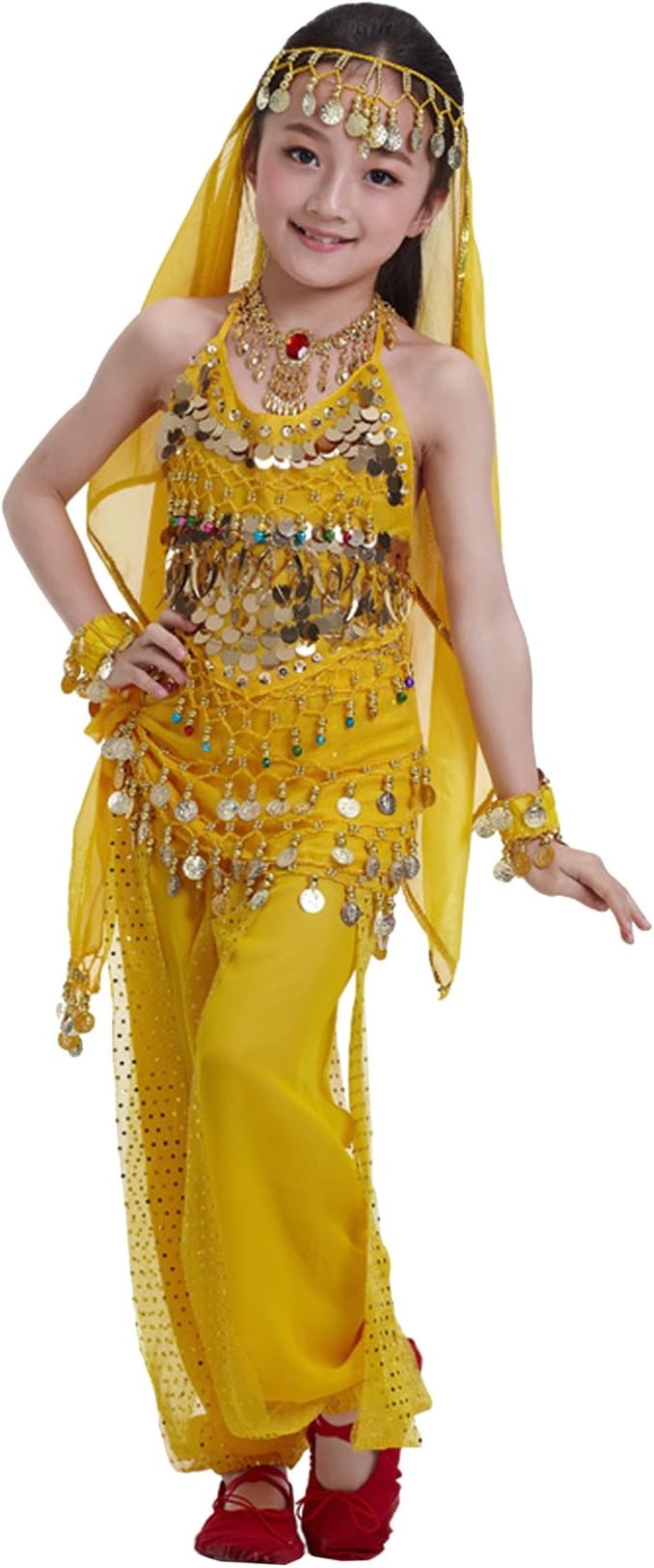 Astage Kids Princess Girl Indian Belly Dance Costume Cosplay Bollywood Ornaments