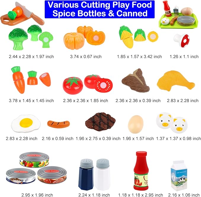 Pretend Play Kitchen Accessories Toys for Kids, Stainless Steel Play Pots and Pans Sets for Kids, Kids Kitchen Playset Accessories, Birthday Gift Toys for Girls Boys Ages 4 5 6 7 8