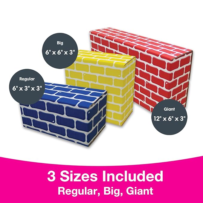 Edushape Corrugated Blocks, 52 Piece