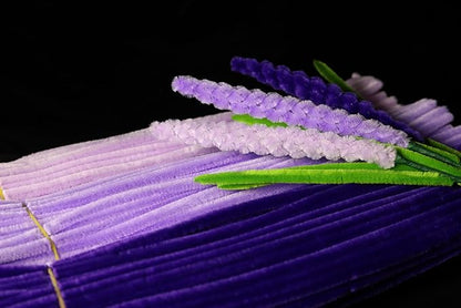 300pcs Purple Pipe Cleaners Bulk - Fluffy Craft Pipe Cleaners for Arts & Crafts, Ideal for Making Flowers, Animals & Decorations (12 x 0.24 inches)