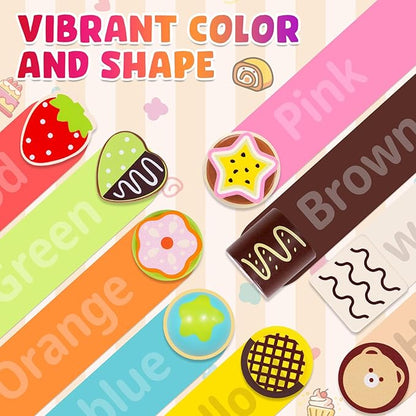 Wooden Cake Toys Tea Set Desserts Sets for Kids, Wooden Pretend Play Toys, Wooden Tea Party Set for Little Girls, Wooden Play Food Set Kitchen Accessories, Baking Gifts for 3 4 5 Years Old Girls Boys