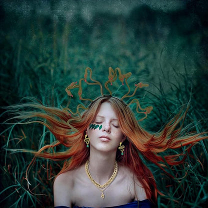 3 Pcs Halloween Snake Headband Medusa Headband Snake Bracelets Funny Gift for Mardi Gras Masquerade Halloween Cosplay Costume Party Supplies