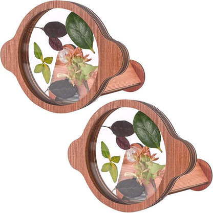 2PCS Natural DIY Kaleidoscope Kit for Kids, Newest Outdoor Classic Handmade Education Toys, Magic Wooden Rotating Kaleidoscope Making Set, Best Gift for Nature Lovers (2 Pcs Planets)