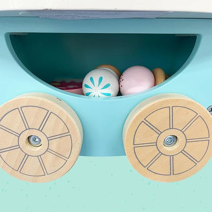 Wooden Ice Cream Truck Toy Playset with Ice Cream Toys,Ice Cream Cart Toys for Toddlers and Kids 3-7,Learning Toys for Boys & Girls, Daycare/Preschool Educational Toys,Pretend Play Toys