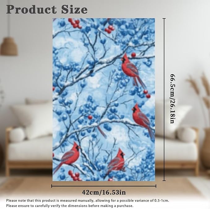 Cardinal Bird Headrest Covers for Recliners Washable Sofa Headrest Covers Couch Headrest Covers Furniture Protector for Living Room Home 2 Pcs