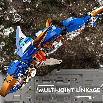 RiceBlock Shark Building Blocks Sets, Sea Animal Building Toys for Ages 8-13, Adult Challenge STEM Toys for Kids, Adults Crossing Ocean, 685 Pieces