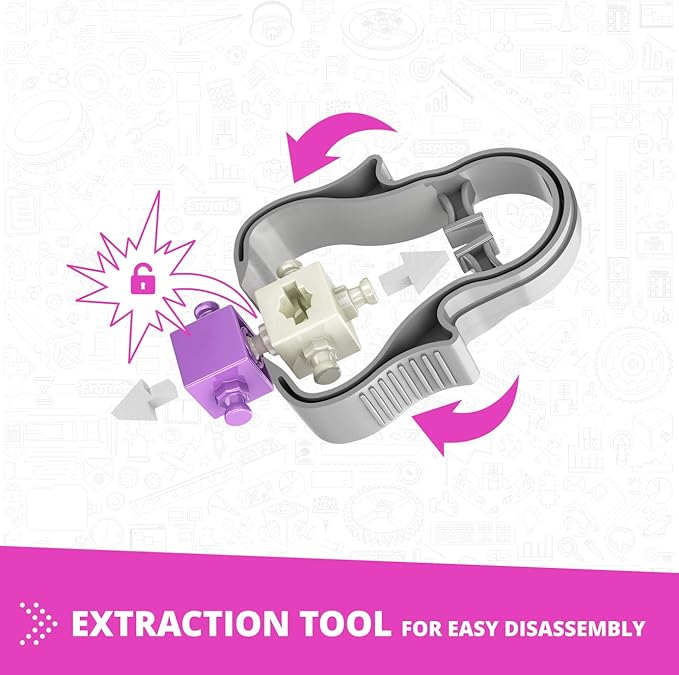 Engino STEM Maker Girl, 20-Model Set, Engineering Toys for Girls, STEM Building Toys, Educational Set for Kids 7+, Gift for Girls