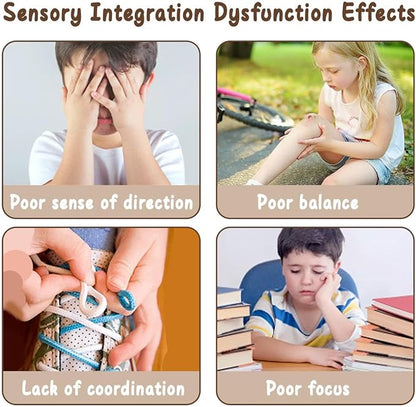 Kids Swivel Chair Sensory Chair for Kids, Spinning Chair Kids Balance Physical Therapy Equipment, Kids Indoor Outdoor Play Equipment， Science Seat for Kids 3-9 (Light Green)