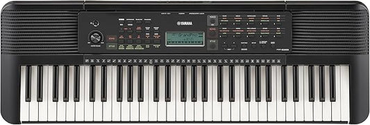 Yamaha 61-Key Portable Keyboard for Beginners with Learning Tools, Music Rest and Power Adapter PSRE283