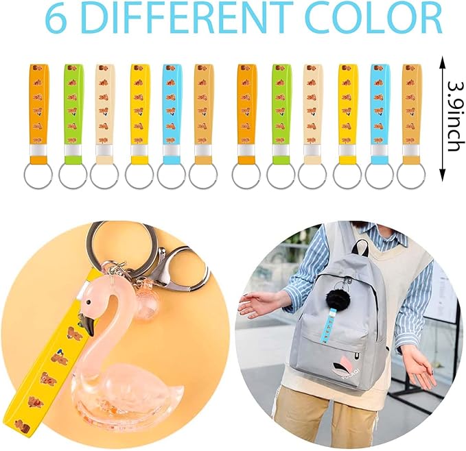 Capybara Party Favors ，Capybara Birthday Decorations For Kids Capybara Birthday Party Supplies For Girls Includes 12 Bracelets,12 Button Pins,12 Key Chain,50 Stickers