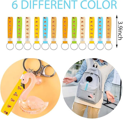 Capybara Party Favors ，Capybara Birthday Decorations For Kids Capybara Birthday Party Supplies For Girls Includes 12 Bracelets,12 Button Pins,12 Key Chain,50 Stickers